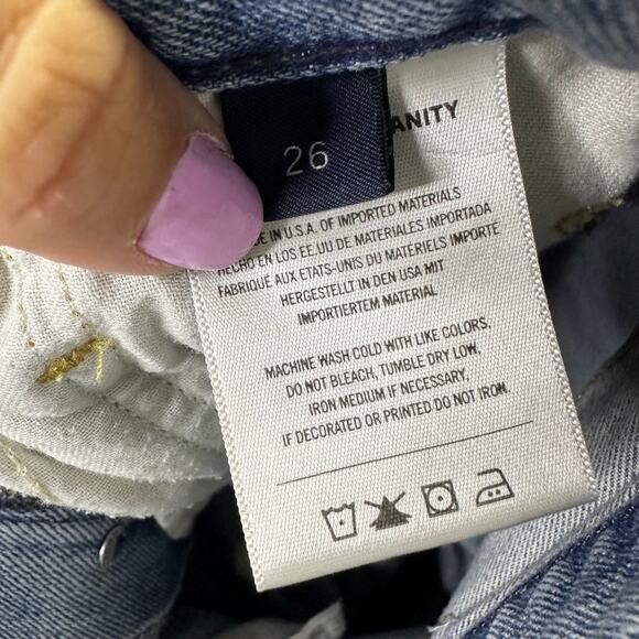 Citizens of Humanity Dylan Rolled Crop Jeans Size 26 Style 1994-837 - Picture 7 of 10